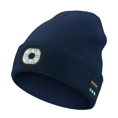 3-in-1 Function Bluetooth Beanie with Light