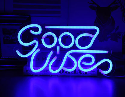 LED Transparent Backboard Neon Light Wall Decor