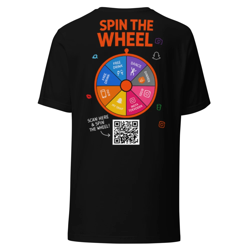 Spin the Wheel – The Ultimate Party T-Shirt!