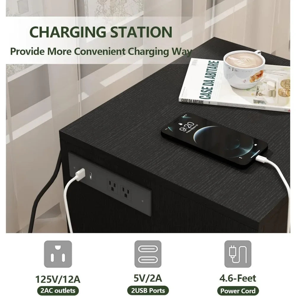 Nightstand with RFID Lock