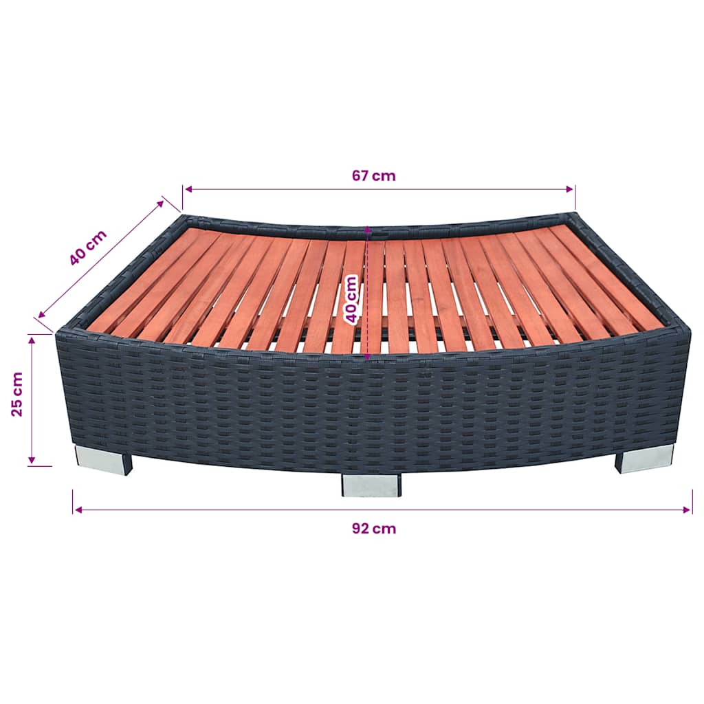 Spatrap 92X45X25 Cm Poly Rattan
