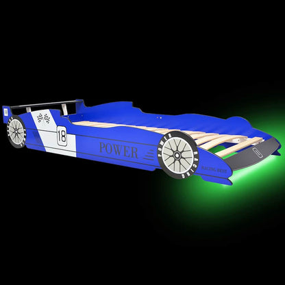 Kinderbed Raceauto Met Led-Verlichting 90X200 Cm