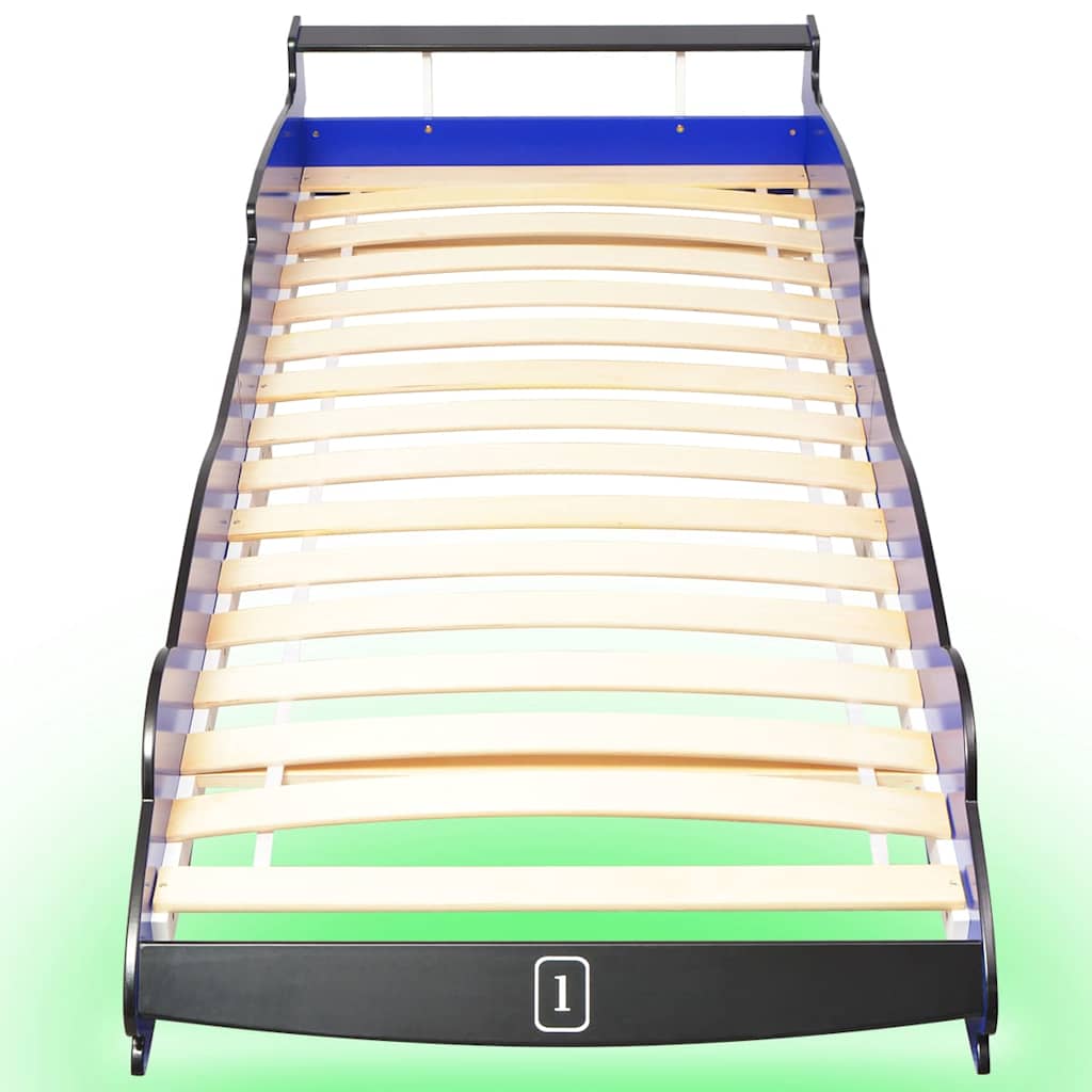 Kinderbed Raceauto Met Led-Verlichting 90X200 Cm