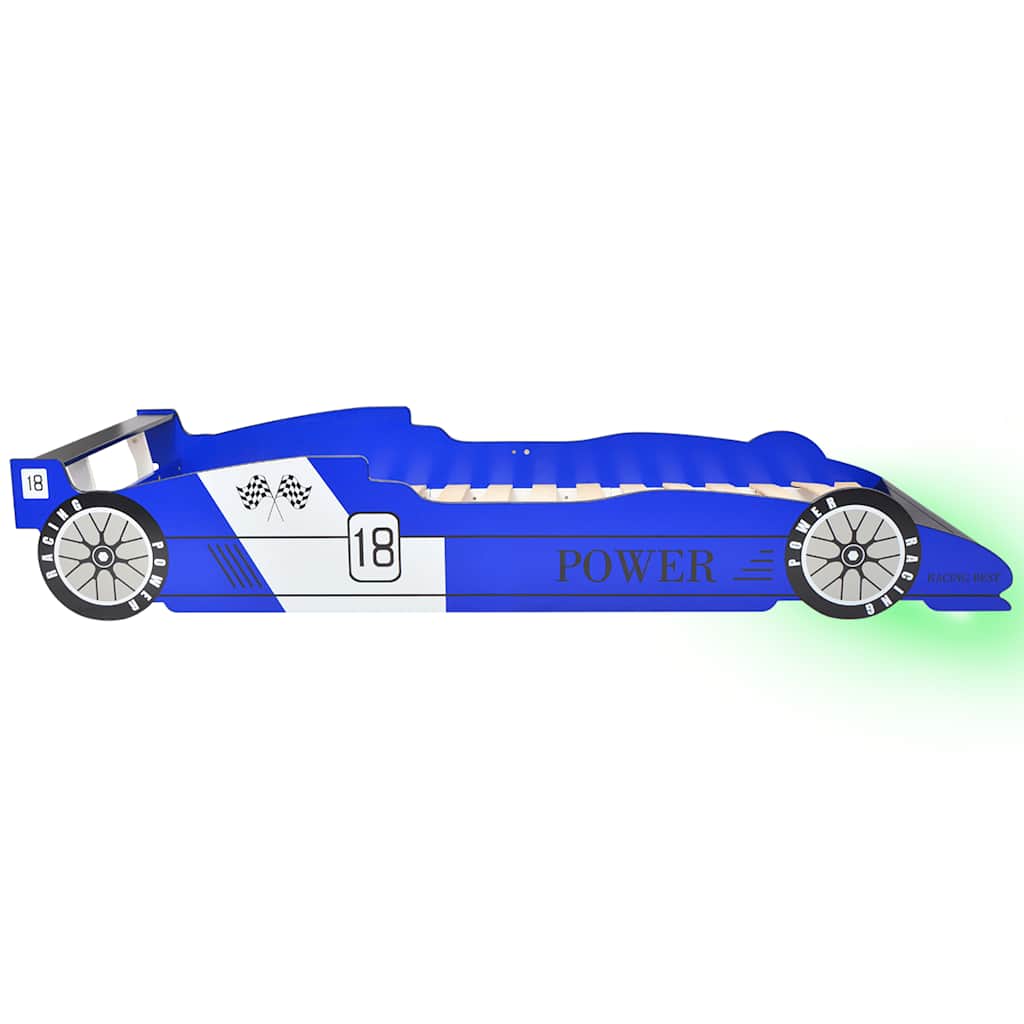 Kinderbed Raceauto Met Led-Verlichting 90X200 Cm