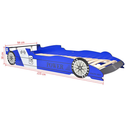Kinderbed Raceauto Met Led-Verlichting 90X200 Cm
