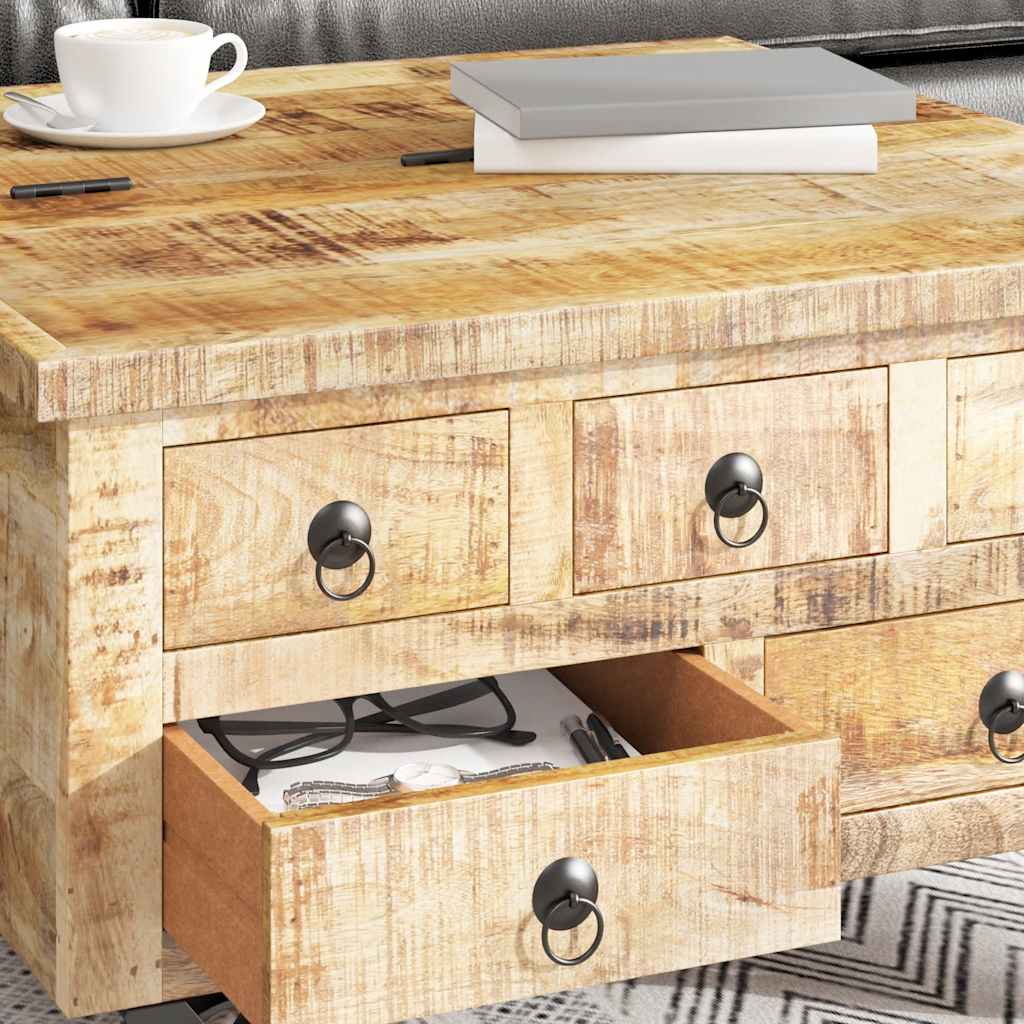 Salontafel 70X70X40 Cm Ruw Mangohout