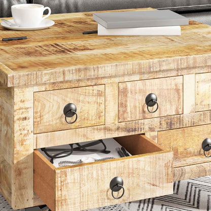 Salontafel 70X70X40 Cm Ruw Mangohout