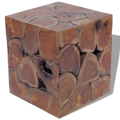 Krukken 4 St. 40X40X45 Cm Massief Teakhout Bruin
