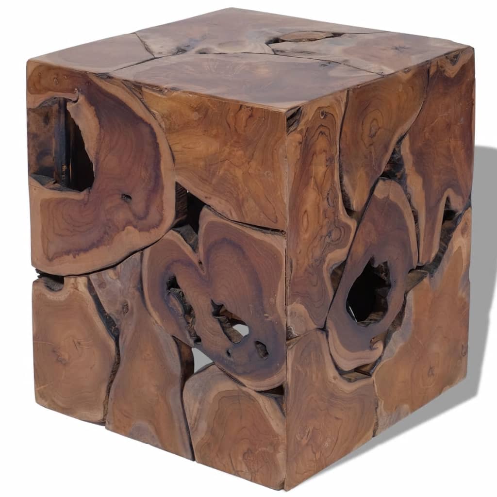 Krukken 4 St. 40X40X45 Cm Massief Teakhout Bruin