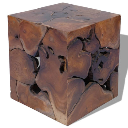 Krukken 4 St. 40X40X45 Cm Massief Teakhout Bruin