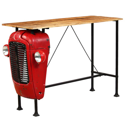 Bartafel Tractor Massief Mangohout Rood En Bruin