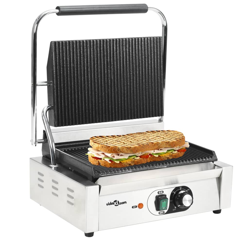 Panini Grill Dubbel Gegroefd 3600 W 57X30,5X20 Cm