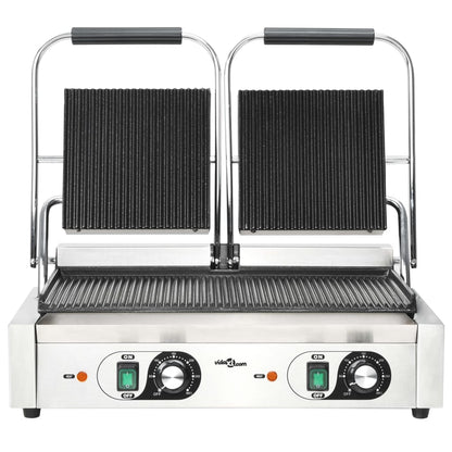 Panini Grill Dubbel Gegroefd 3600 W 57X30,5X20 Cm