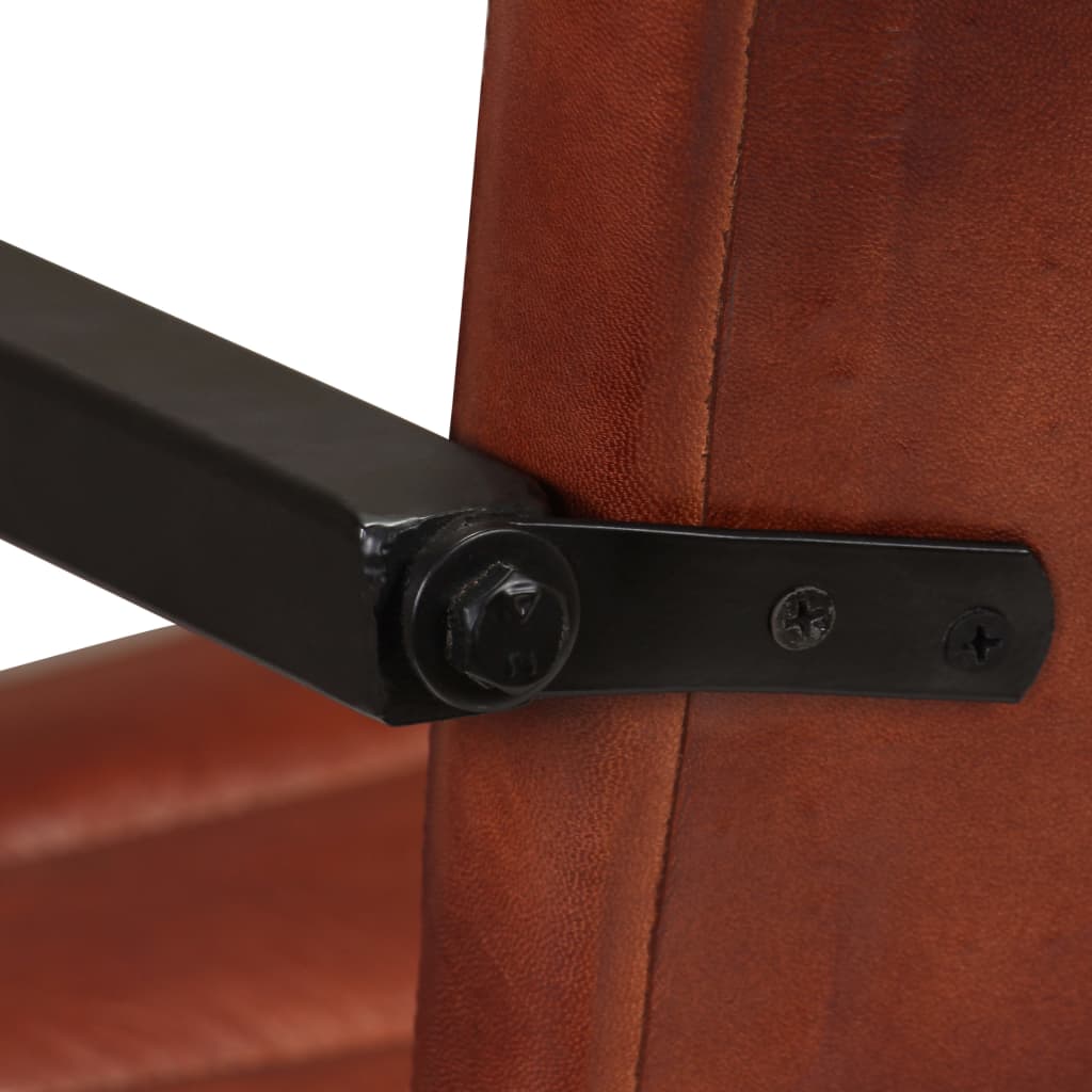 Eetkamerstoelen Echt Leer Bruin