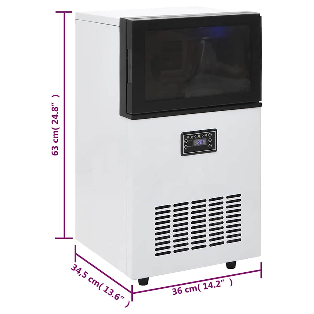 Ijsblokjesmachine 45 Kg/24 U Zwart