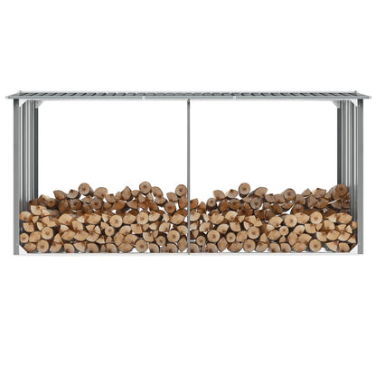 Haardhoutschuur 330X92X153 Cm Gegalvaniseerd Staal