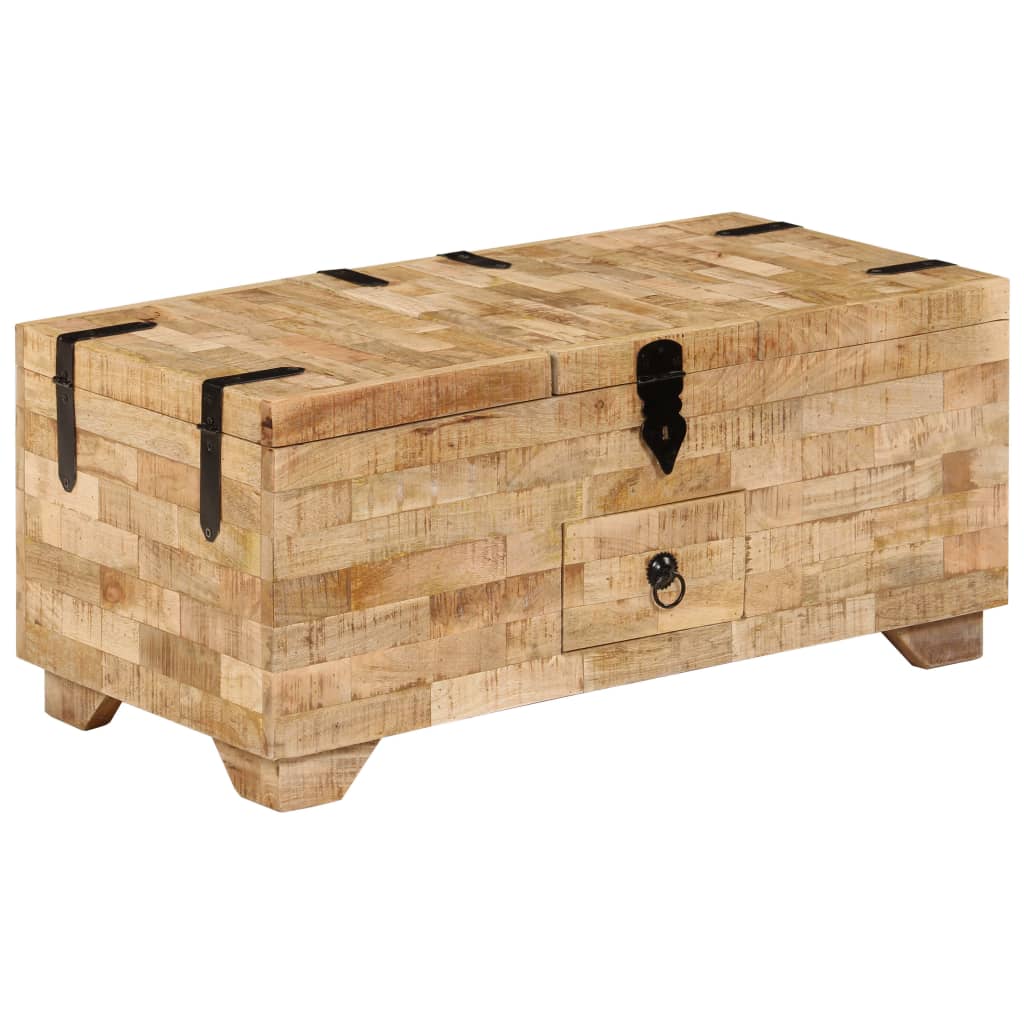 Salontafel 80X40X35 Cm Massief Mangohout