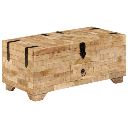 Salontafel 80X40X35 Cm Massief Mangohout