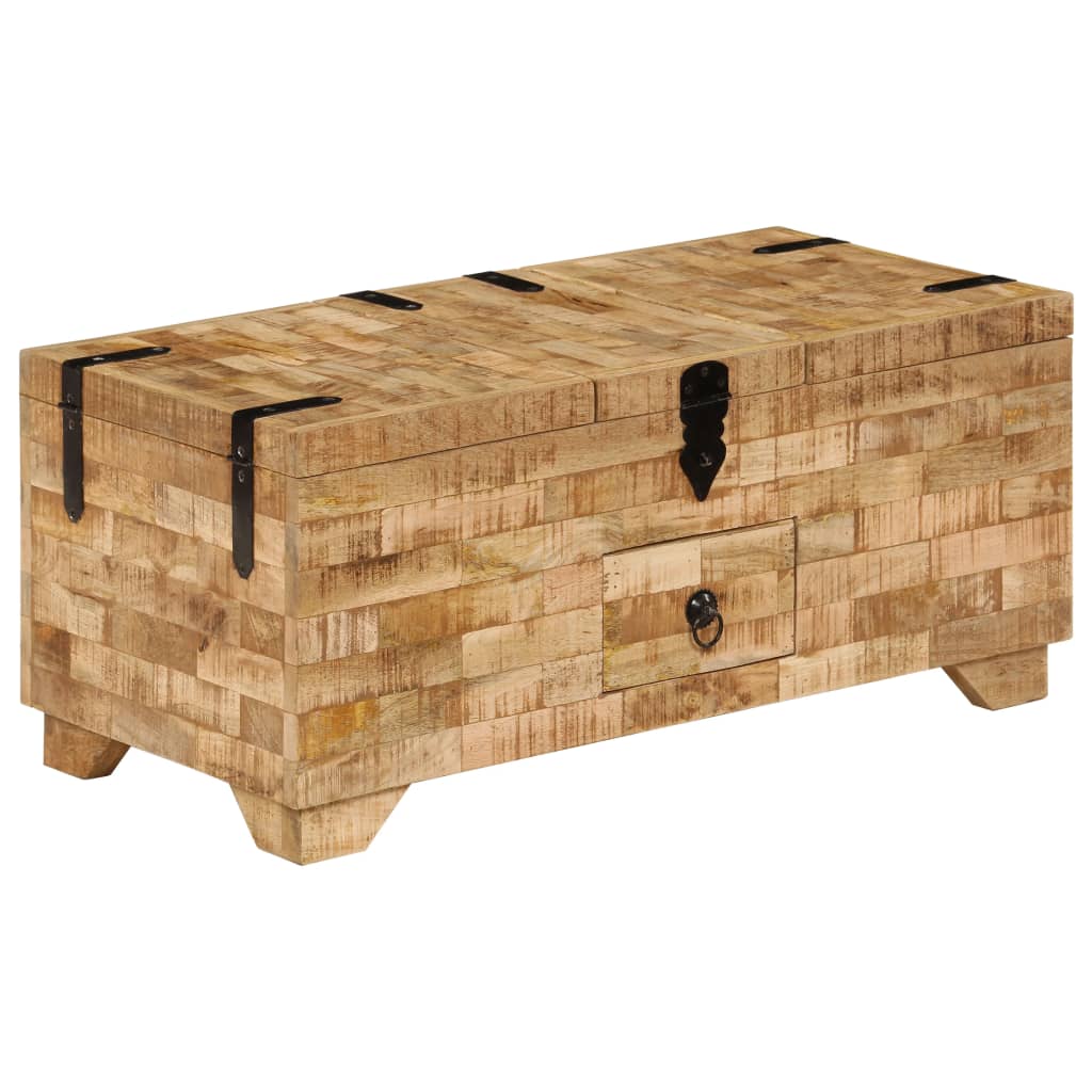Salontafel 80X40X35 Cm Massief Mangohout