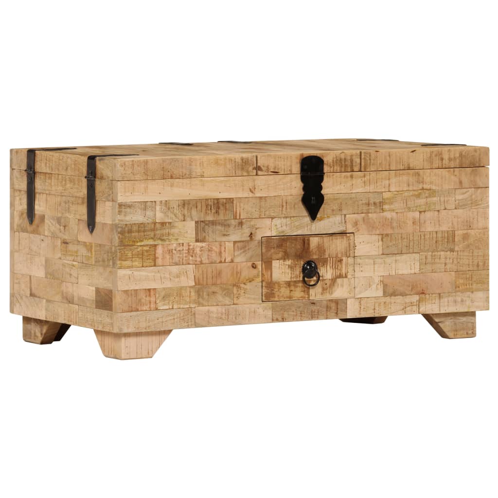 Salontafel 80X40X35 Cm Massief Mangohout