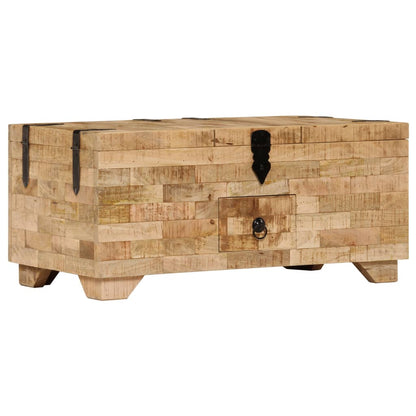 Salontafel 80X40X35 Cm Massief Mangohout