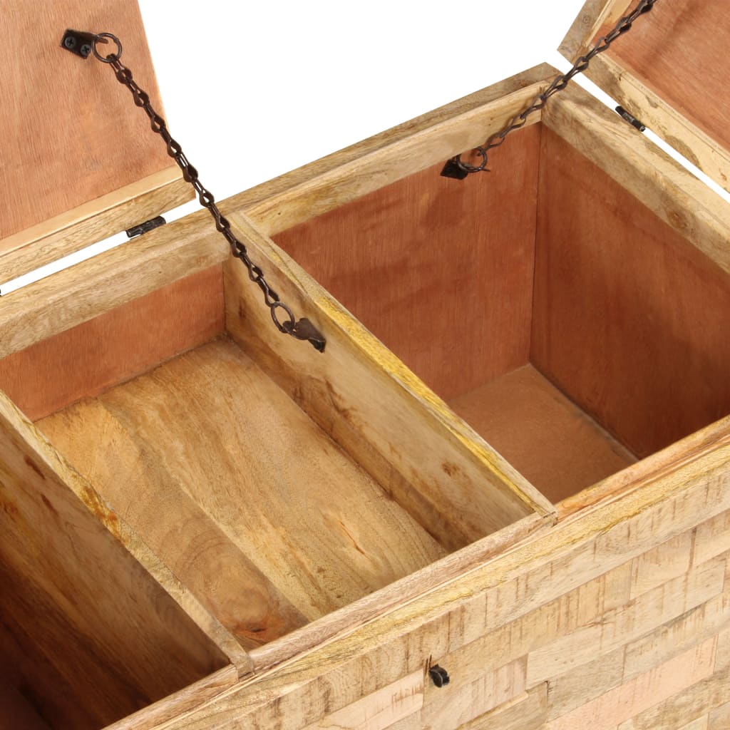 Salontafel 80X40X35 Cm Massief Mangohout