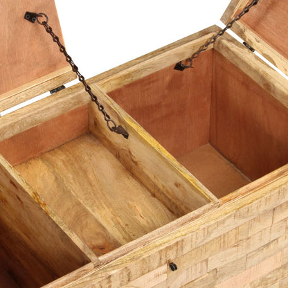 Salontafel 80X40X35 Cm Massief Mangohout