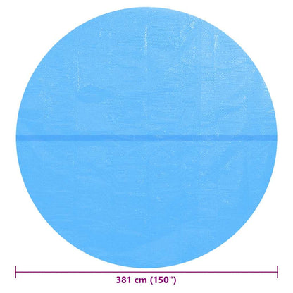 Solar Zwembadfolie Drijvend Rond 381 Cm Pe
