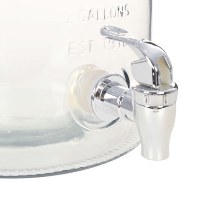 Waterdispenser Xxl Met Kraan 8 L Glas Transparant