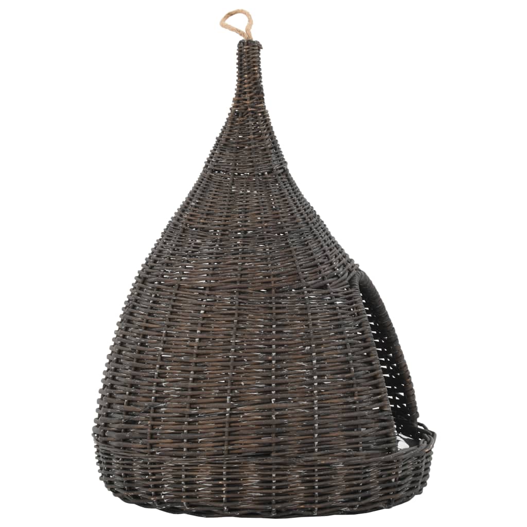 Kattenhuis Met Kussen Tipi 40X60 Cm Natuurlijk Wilgen
