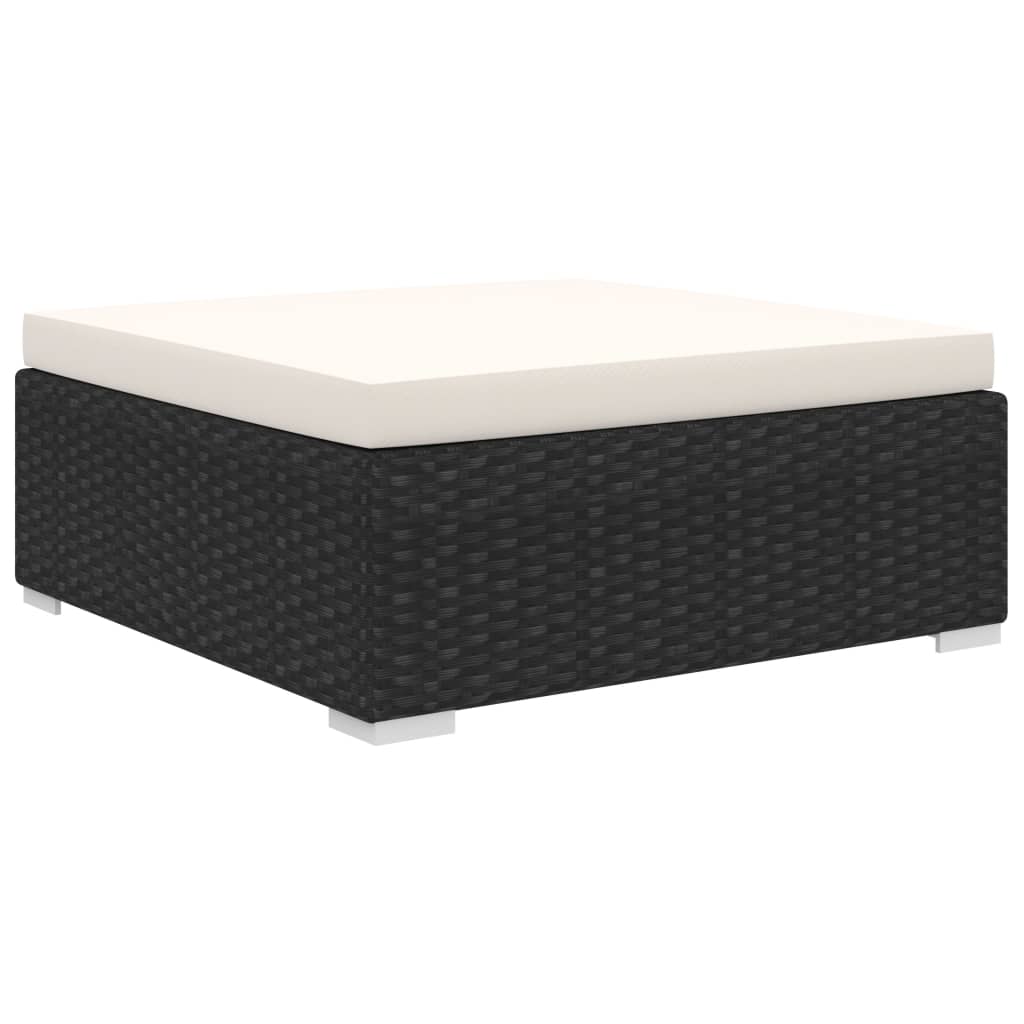 Loungeset Met Kussens Poly Rattan