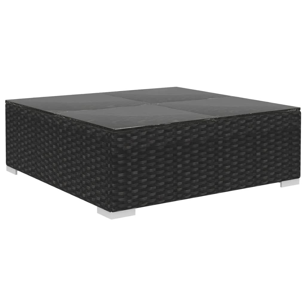 Loungeset Met Kussens Poly Rattan