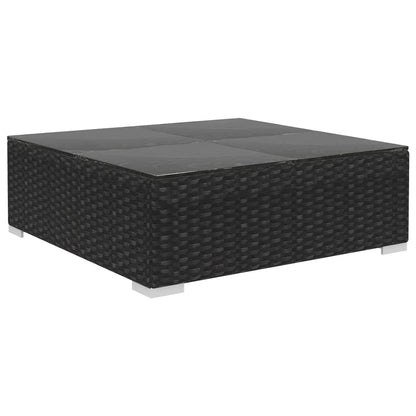Loungeset Met Kussens Poly Rattan
