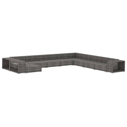 Loungeset Met Kussens Poly Rattan