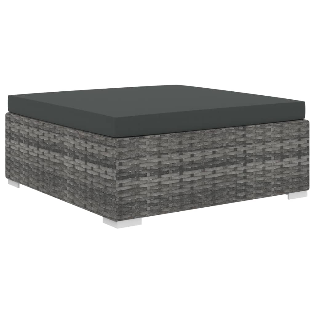 Loungeset Met Kussens Poly Rattan