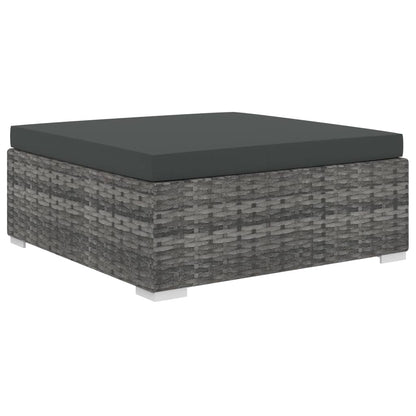 Loungeset Met Kussens Poly Rattan