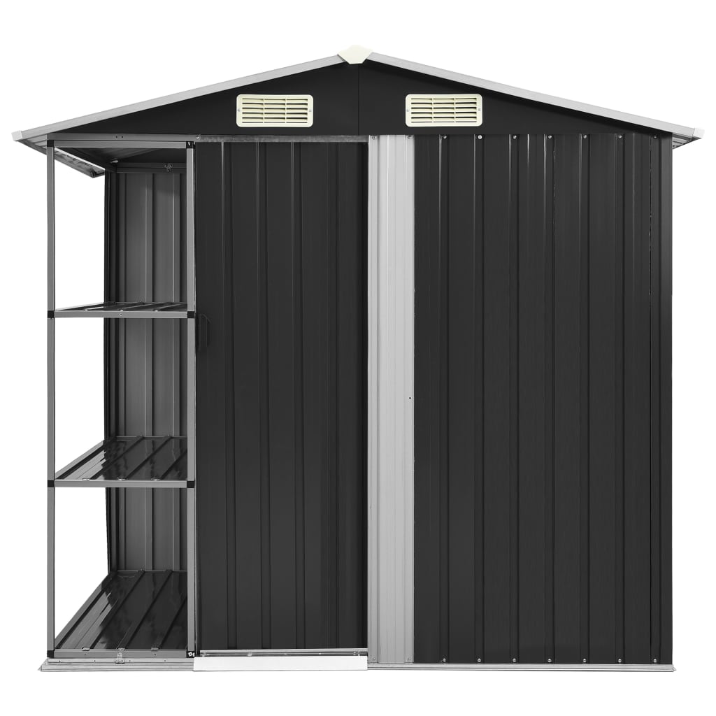 Tuinschuur Met Rek 205X130X183 Cm Ijzer