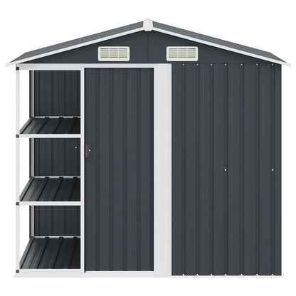 Tuinschuur Met Rek 205X130X183 Cm Ijzer