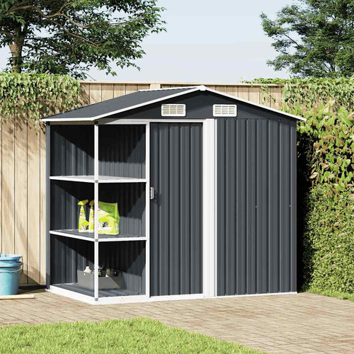 Tuinschuur Met Rek 205X130X183 Cm Ijzer