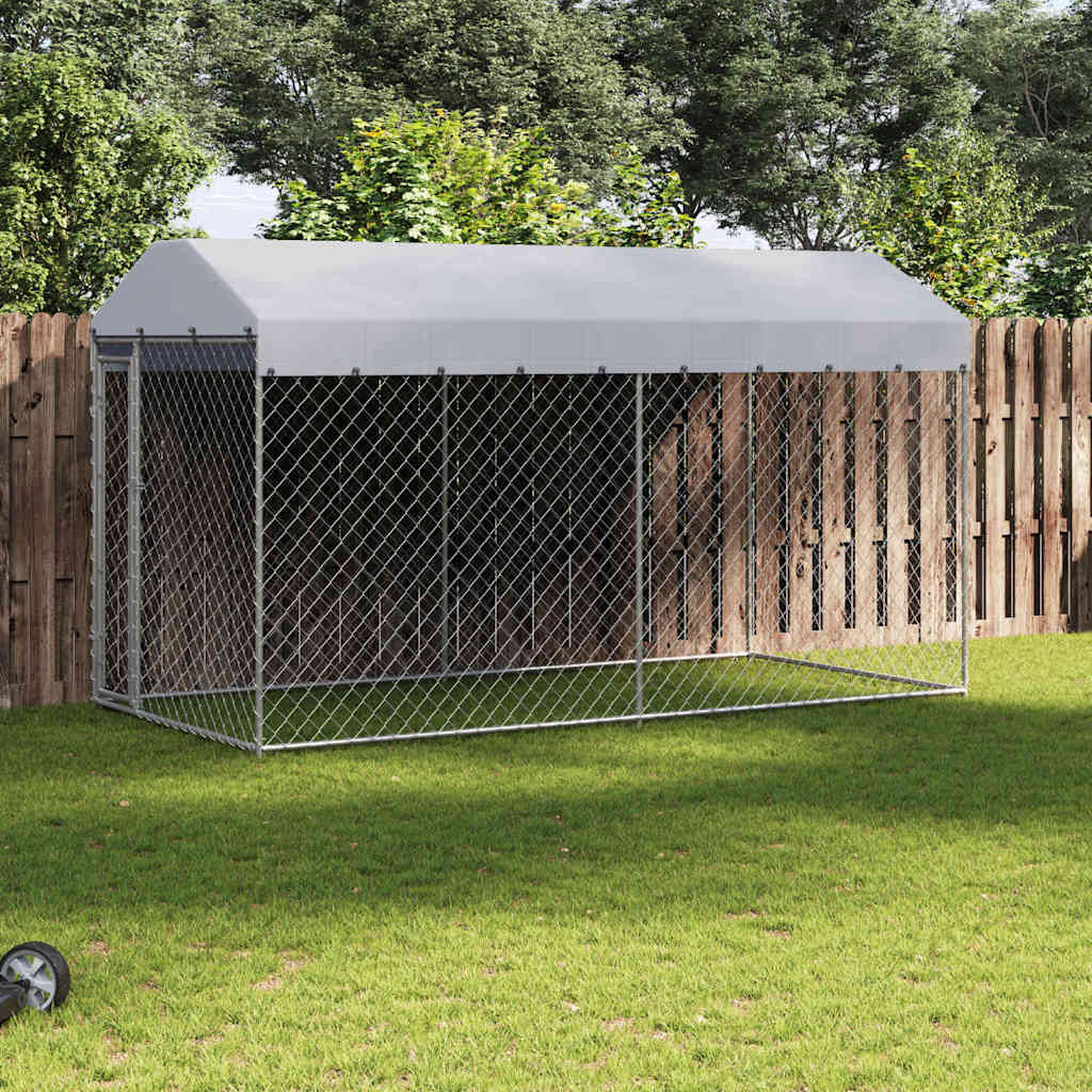 Hondenkennel Voor Buiten Met Dak 760X190X225 M