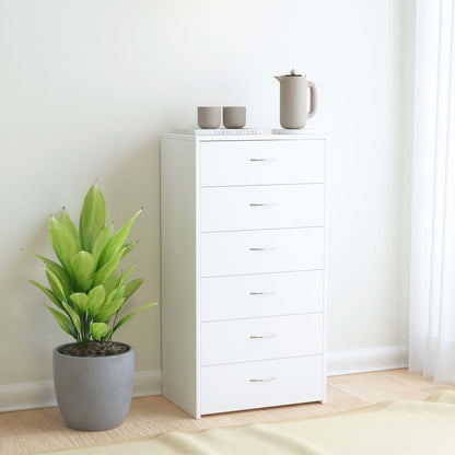 Dressoir Met 6 Lades 50X34X96 Cm Spaanplaat Kleurig