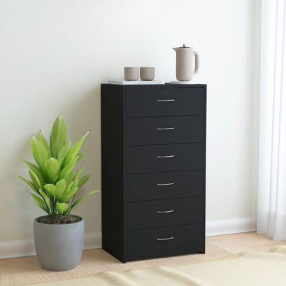 Dressoir Met 6 Lades 50X34X96 Cm Spaanplaat Kleurig