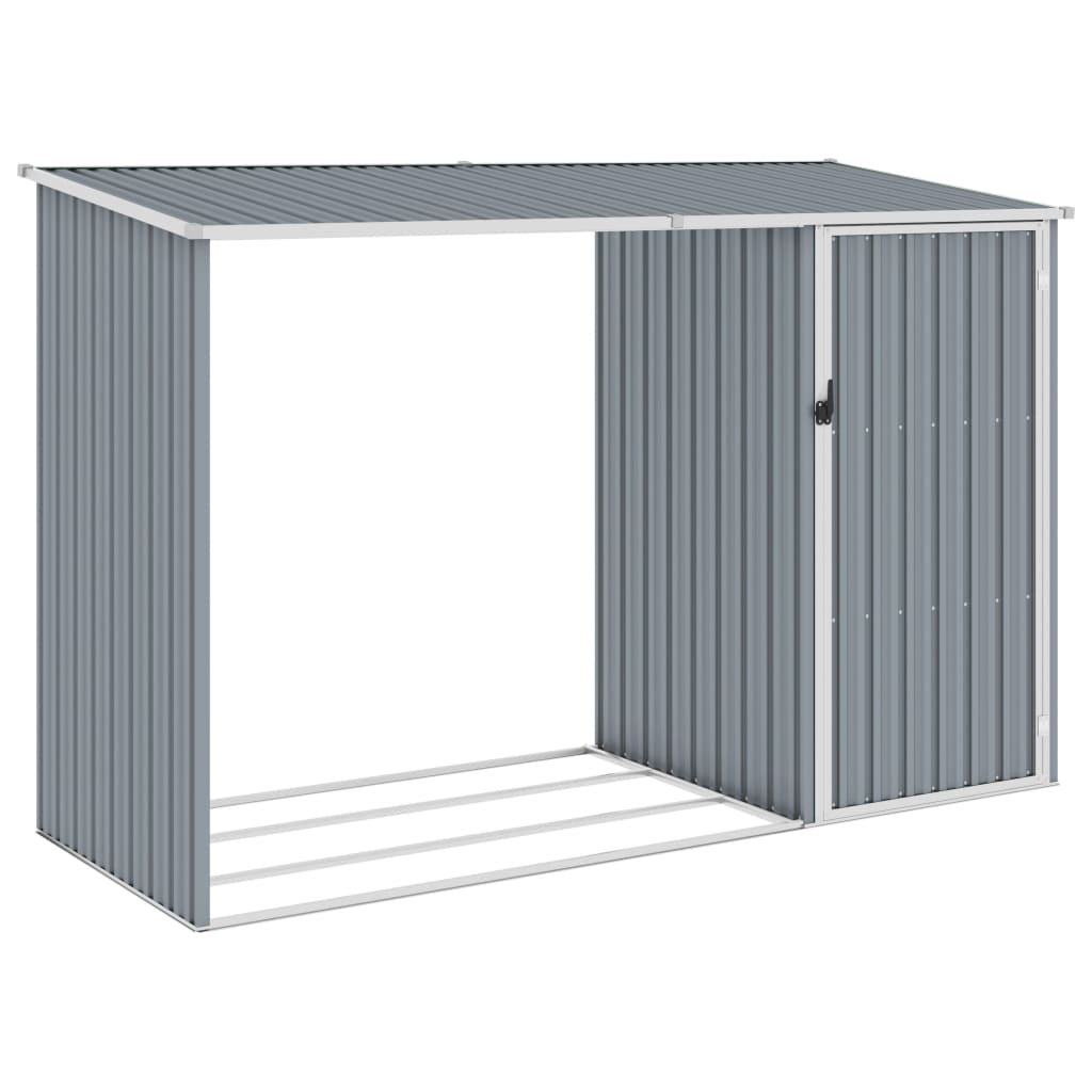 Brandhoutschuur 245X98X159 Cm Gegalvaniseerd Staal