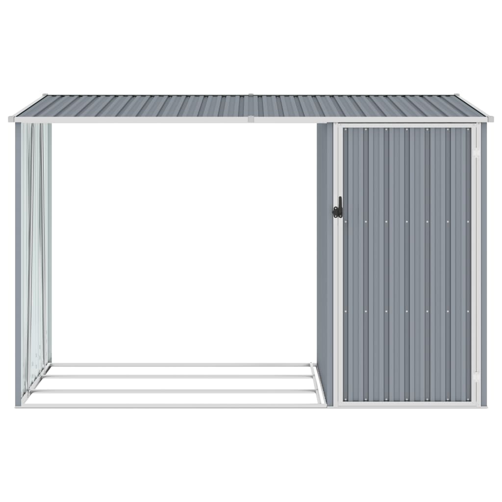Brandhoutschuur 245X98X159 Cm Gegalvaniseerd Staal