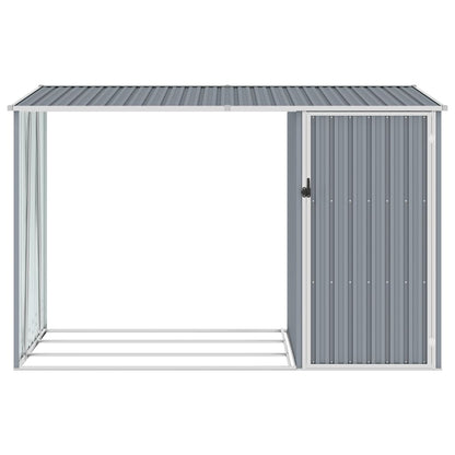 Brandhoutschuur 245X98X159 Cm Gegalvaniseerd Staal