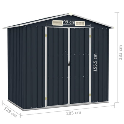 Tuinschuur 205X129X183 Cm Gegalvaniseerd Staal