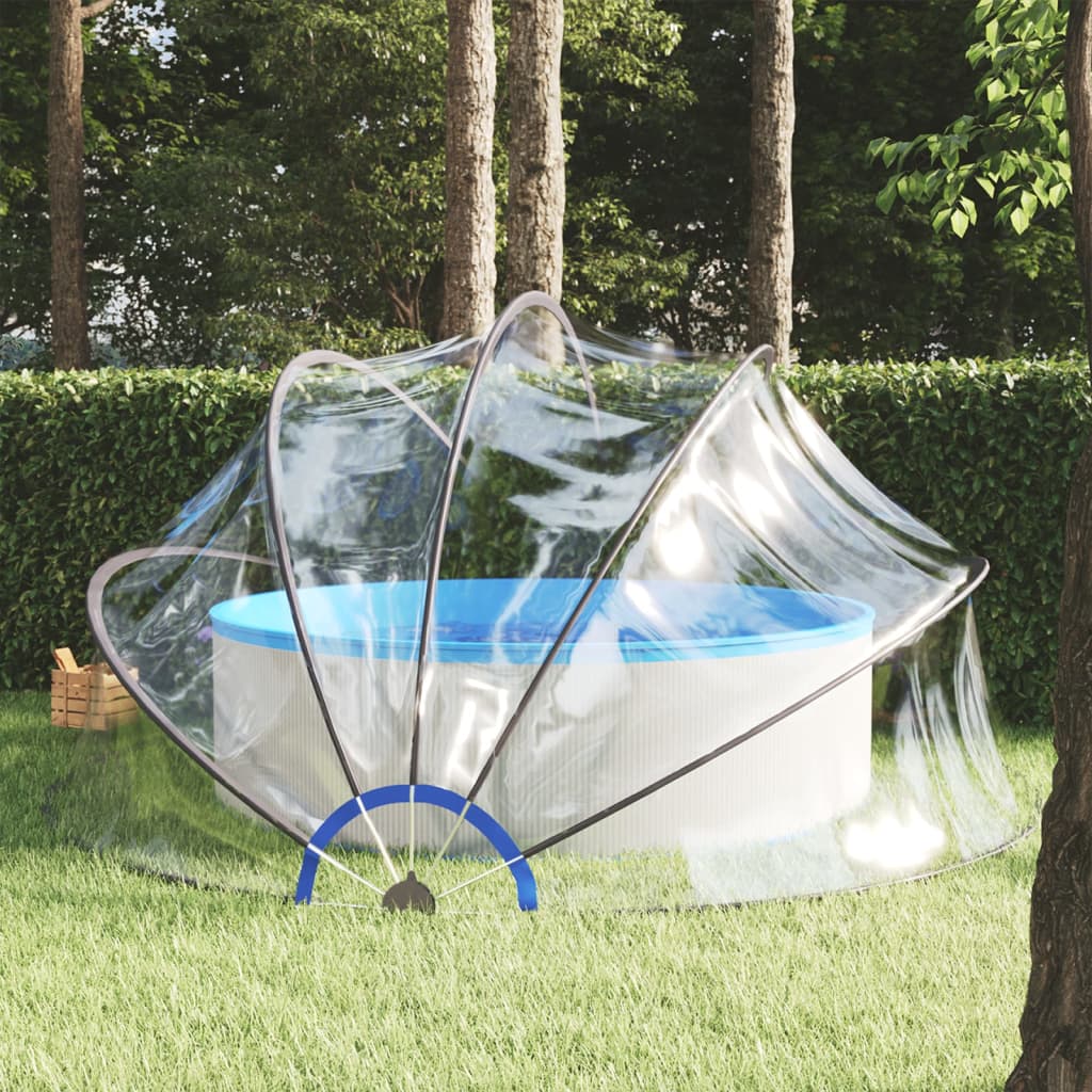Zwembadoverkapping Rond Pvc