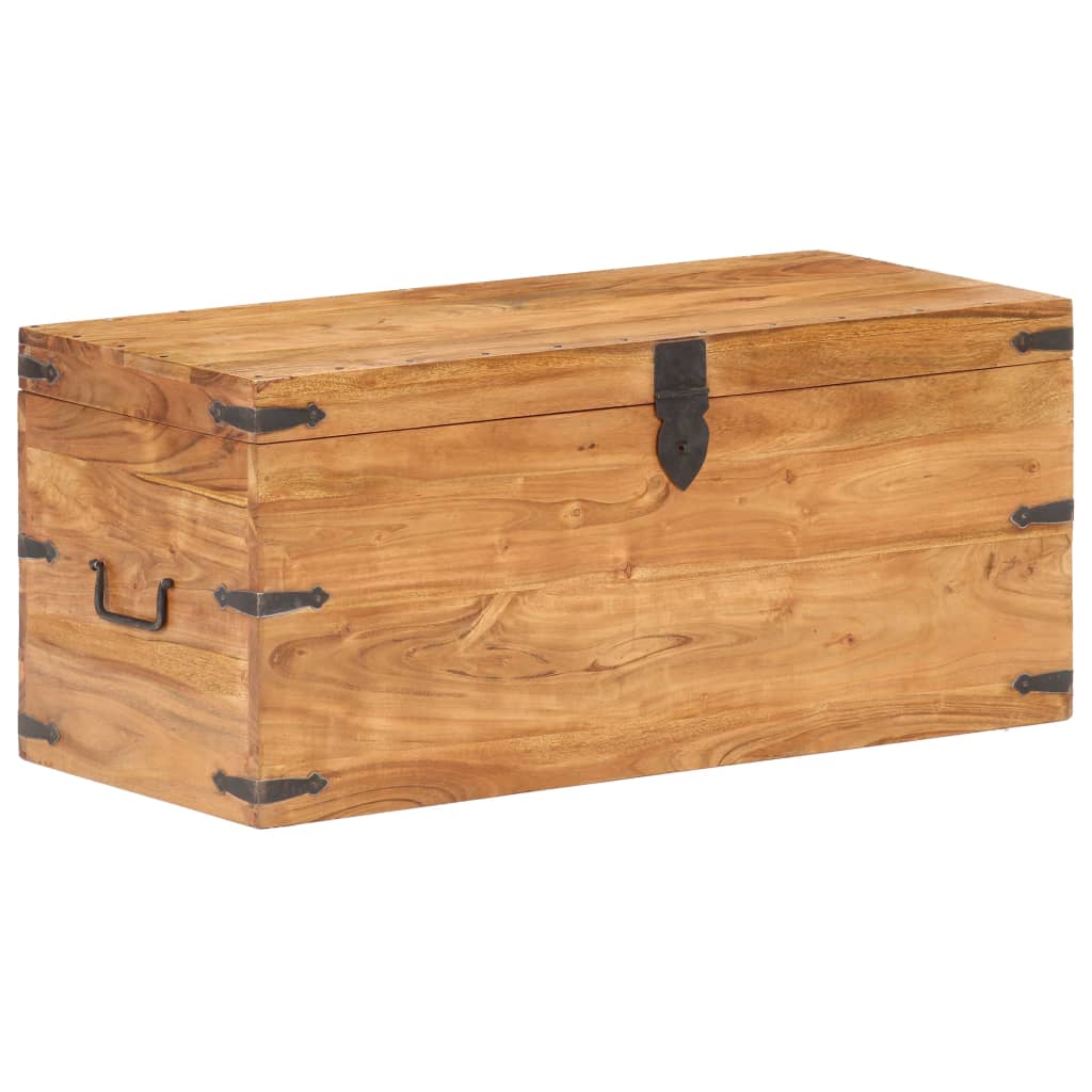 Kist 90X40X40 Cm Massief Acaciahout