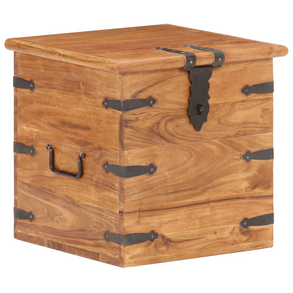 Opbergkist 40X40X40 Cm Massief Acaciahout