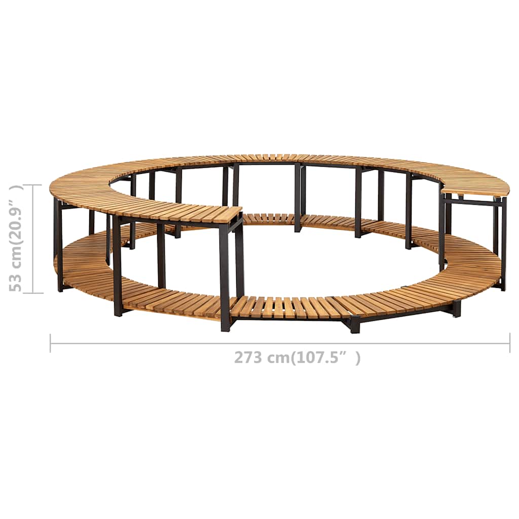 Spa-Ombouw 273X53 Cm Massief Acaciahout